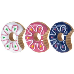 SQUEAKY DONUT PET TOYS