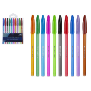 Στυλό Gel Χρωματιστά 10 τεμάχια